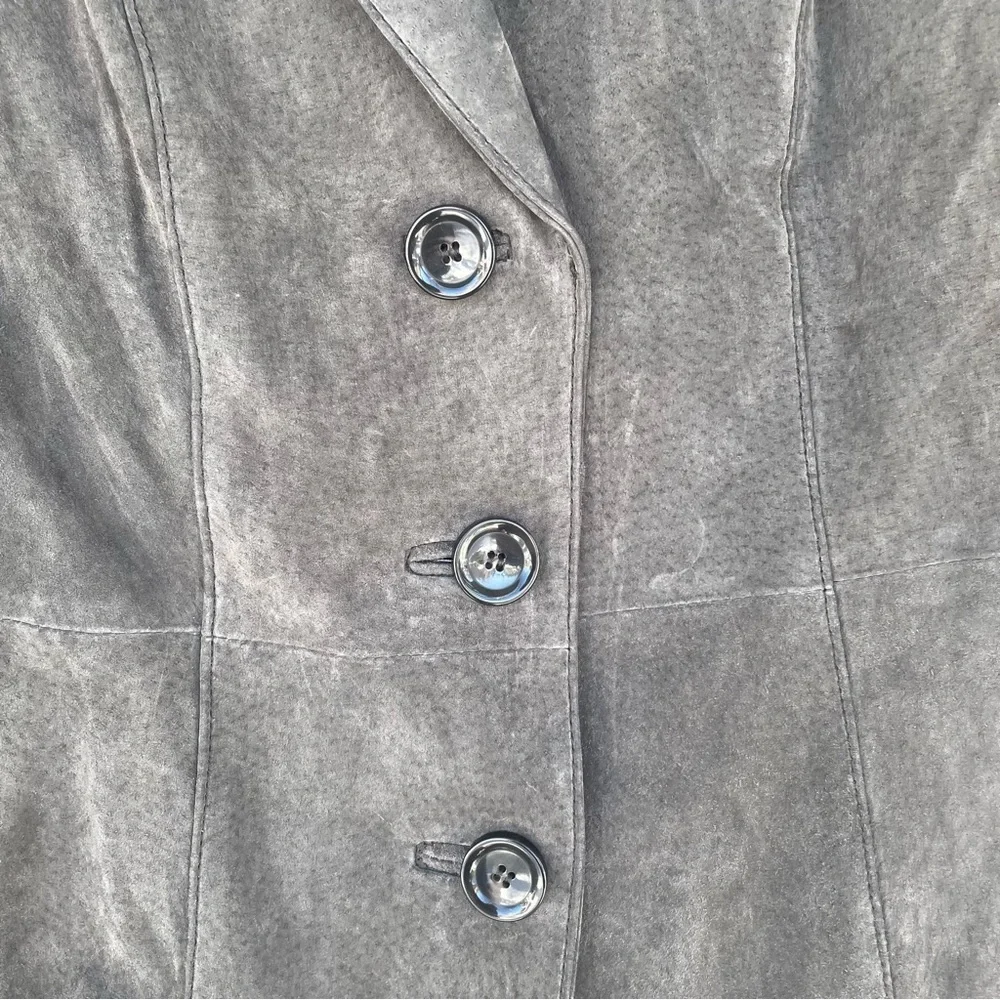 100% Suede Geneology Fashion DNA Jacket Size Medium - Picture 2 of 8